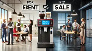 Comparando o custo de alugar uma máquina de café com comprá-la