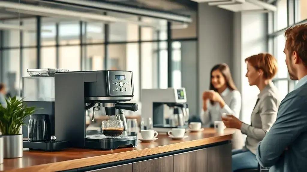 Comparação entre máquinas de café em comodato para empresas